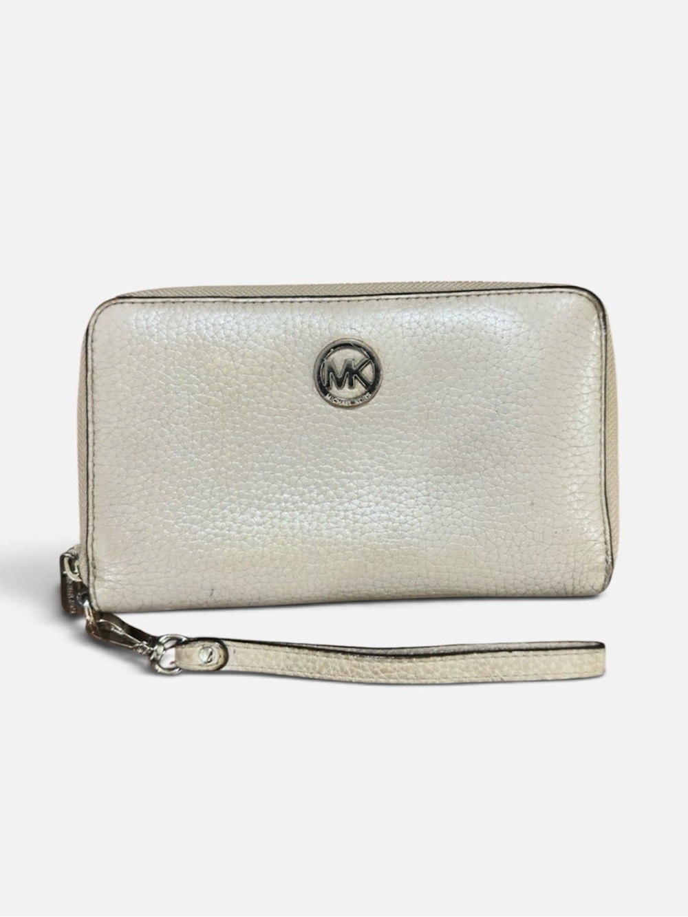 Michael Kors Beige Wristlet with Logo